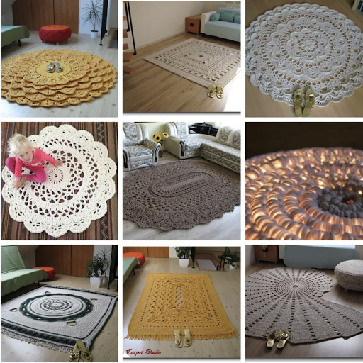 7 crochet rug patterns, add life to your home